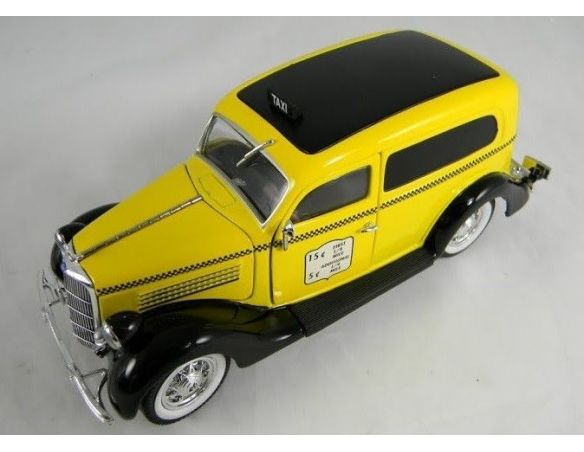 Tin's Manufactured 78304 FORD SEDAN TAXI YELLOW/BLACK'35 1/24 Modellino