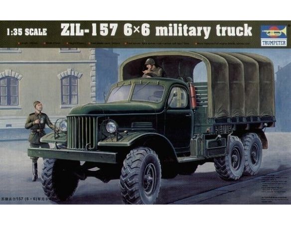 TRUMPETER 01001 SOVIET ZIL-157 6x6 ARMY TRUCK Modellino