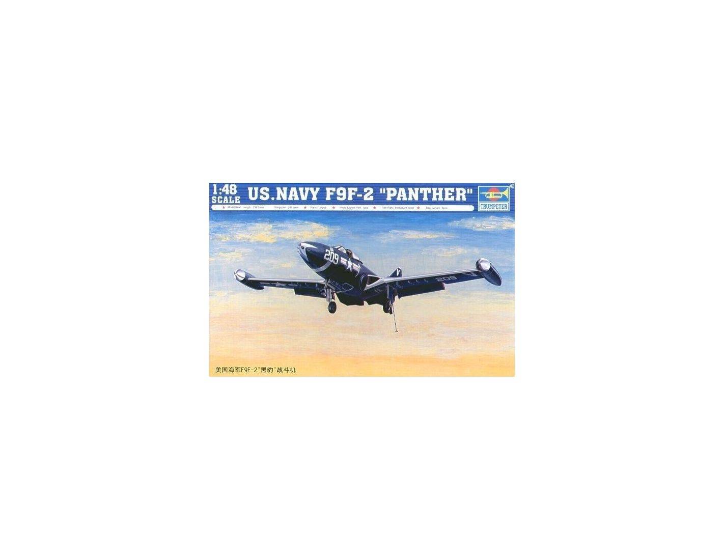 Trumpeter 02832 1/48 US.NAVY F9F-2 Panther