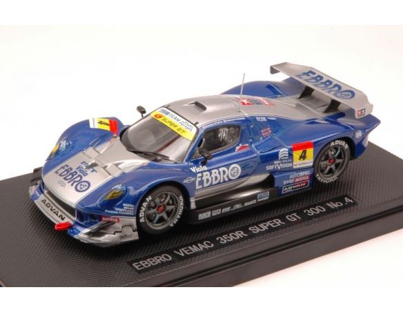 Ebbro EB43903 EBBRO VEMAC 350R N.4 SUPER GT300 2007 TETSOYA-SHINSUKE 1:43 Auto Competizione