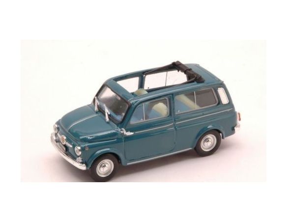 Brumm BM0424-05 FIAT 500 GIARDINIERA 1960 APERTA BLU MEDIO 1:43 Modellino