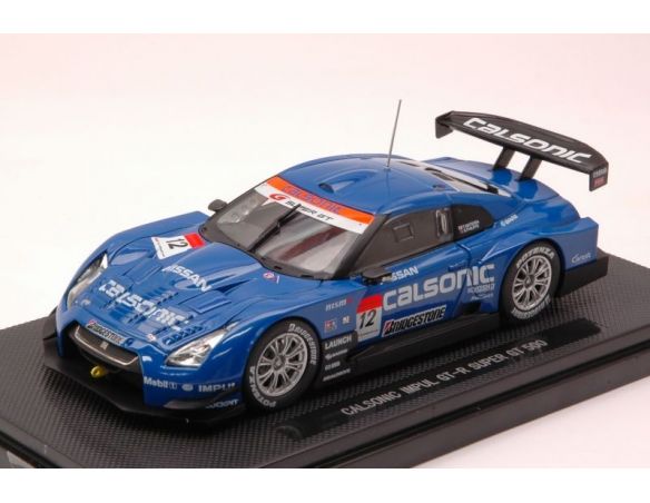 Ebbro EB44045 NISSAN GT-R R35 N.12 CALSONIC SUPER GT 2008 1:43 Modellino