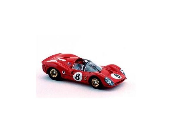 Bang BG7140 FERRARI 330 P4 N.8 6th BRANDS HATCH  1967 HAWKINS-WILLIAMS 1:43 Modellino