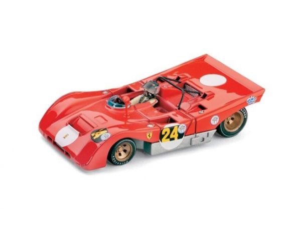 Brumm BM0258CH FERRARI 312 PB N.24 1000 Km B.AIRES 1971 I.GIUNTI (FATAL ACCIDENT) 1:43 Modellino