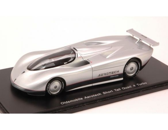 Bizzare BZB1004 OLDSMOBILE AEROTECH SHORT TAIL QUAD 4 TURBO RECORD 1987 257,125 MPH 1:43 Modellino