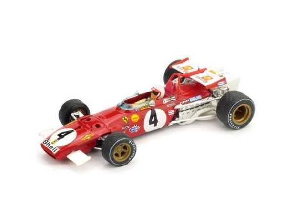 Brumm BM0313CH FERRARI 312B C.REGAZZONI 1970 N.4 WINNER ITALY GP 1:43 Modellino