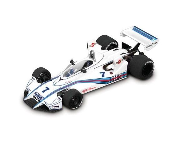 True Scale Miniatures TSM124302 ALFA BRABHAM BT45 1975 PRESS VERSION N.7  MARTINI 1:43 Modellino