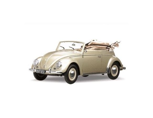 SunStar SS5212 VW KAFER CABRIO 1953 MET.BEIGE 1:12 Modellino