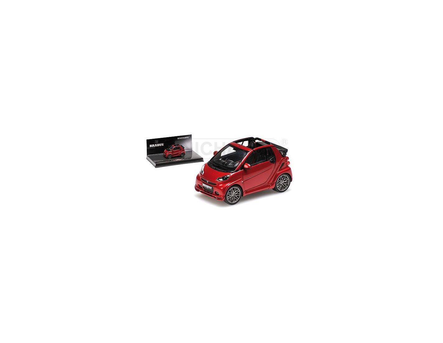 Minichamps 437032730 BRABUS ULTIMATE 120 SMART CABRIO RED Modellino