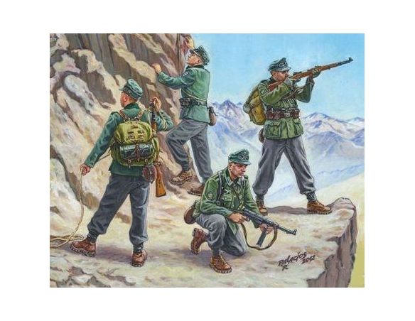 Zvezda Z6154 GERMAN MOUNTAIN TROOPS  KIT 1:72 Modellino