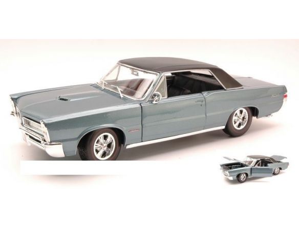 Maisto MI31885 PONTIAC GTO (HURST EDITION) 1965 METALLIC UCLA BLUE  1:18 Modellino