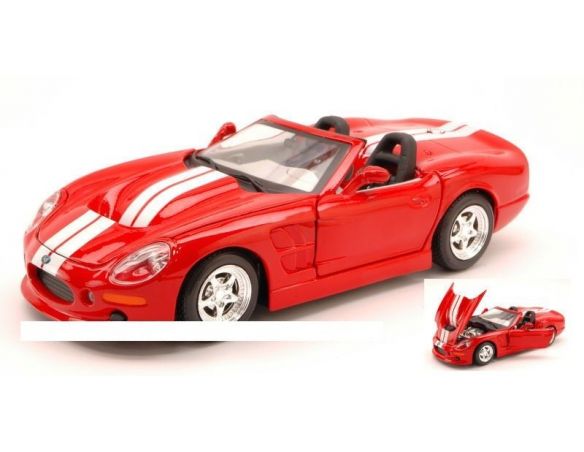 Maisto MI31277 SHELBY SERIES ONE 1999 RED/WHITE 1:24 Modellino