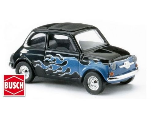 BUSCH 48706 FIAT 500 CON FIAMME Modellino