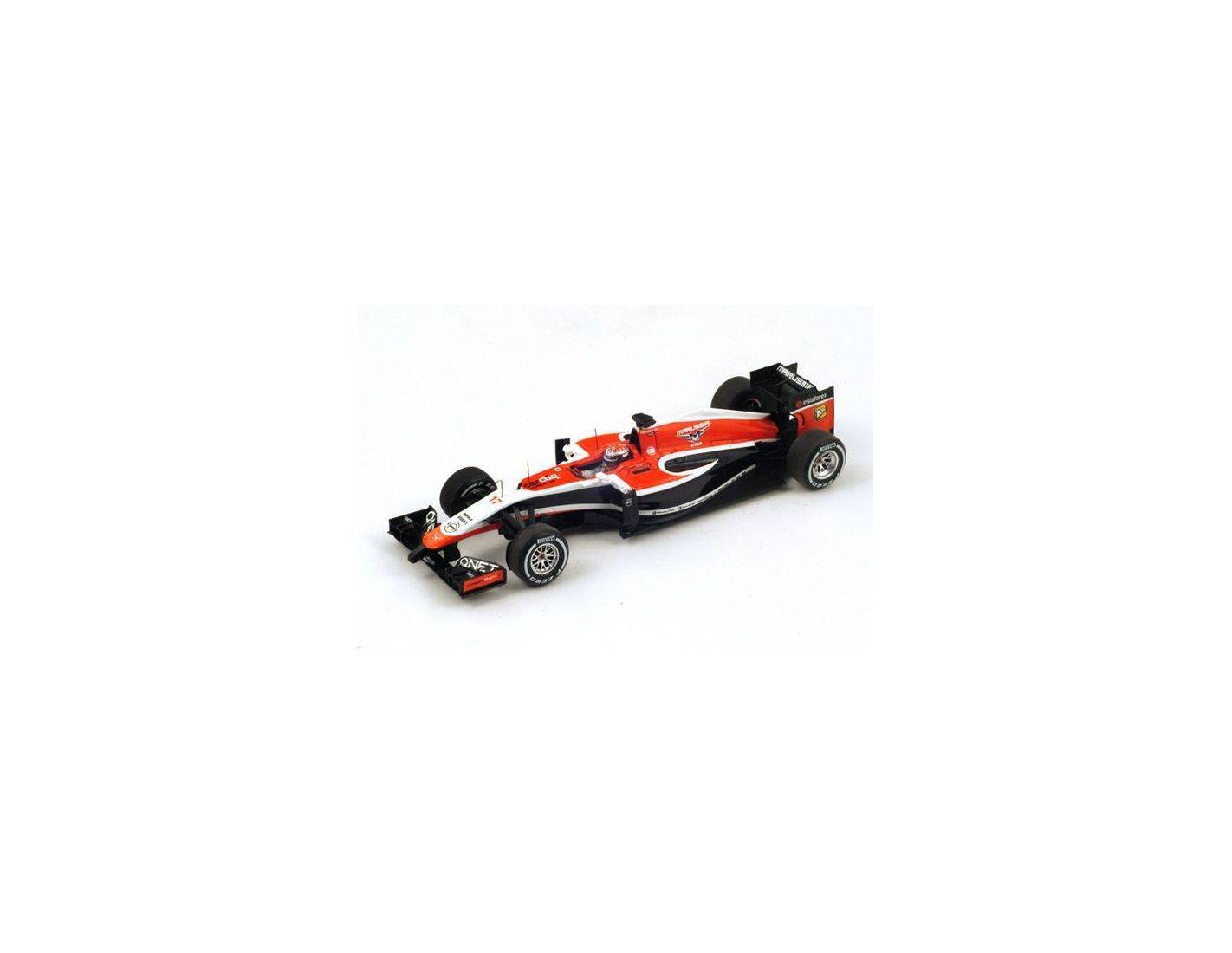 Spark Model S3082 MARUSSIA FERRARI MR03 J.BIANCHI 2014 N.17 ACCIDENT  MALAYSIA GP 1:43 Modellino