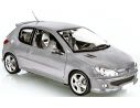 Norev NV184726 PEUGEOT 206 RC 2003 ALUMINIUM SILVER 1:18 Modellino