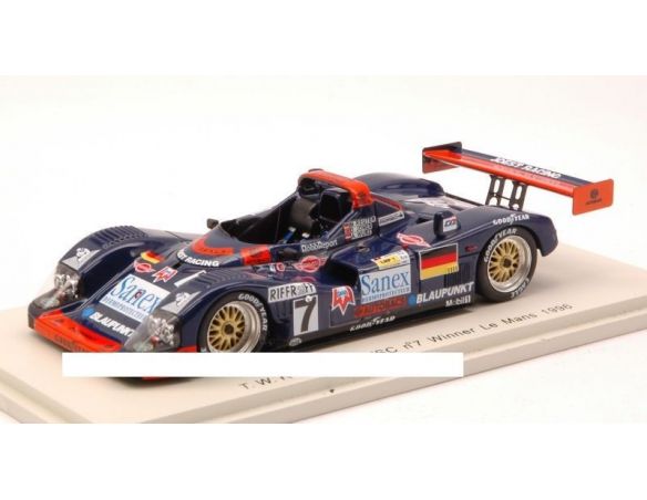 Spark Model S43LM96 T.W.R. PORSCHE WSC N.7 WINNER LM 1996 REUTER-JONES-WURZ 1:43 Modellino