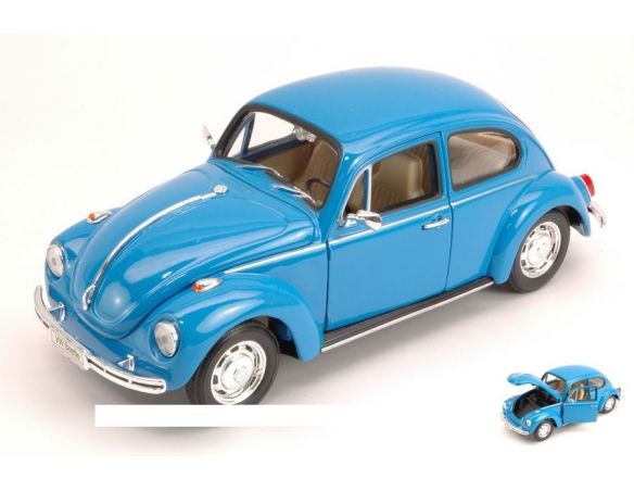 Welly WE2106 VW BEETLE 1968 BLUE 1:24 Modellino