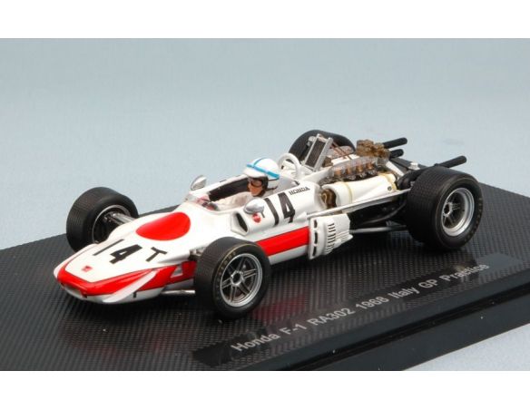 Ebbro EB44385 HONDA F-1 RA302 J.SURTEES 1968 N.14 ACCIDENT ITALY GP 1:43 Modellino