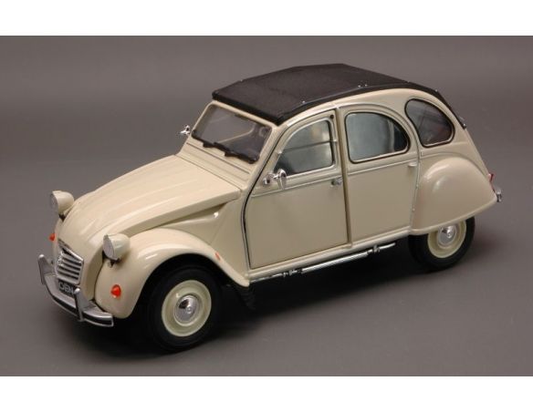 Welly WE4009CR CITROEN 2 CV 1982 CREMA 1:24 Modellino