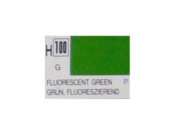 Gunze GU0100 FLUORESCENT GREEN GLOSS ml 10 Pz.6 Modellino