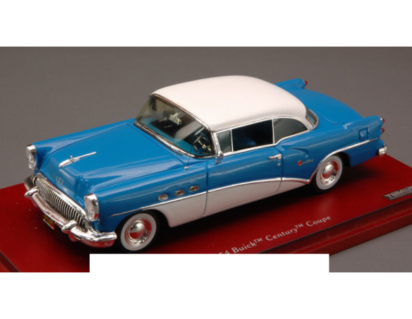 True Scale Miniatures TSM114337 BUICK CENTURY COUPE' 1954 BLUE/WHITE 1:43 Auto Stradali