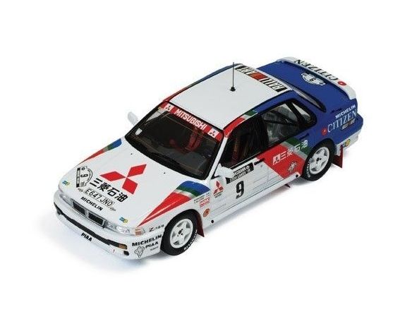 Ixo model RAC222 MITSUBISHI GALANT  N.9 WINNER 1000 LAKES 1989 BILLSTAM-ERICSSON 1:43 Modellino