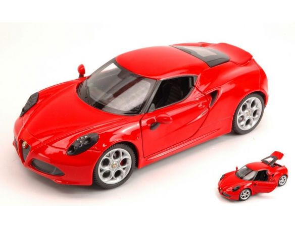 Welly WE0335 ALFA ROMEO 4C 2013 RED 1:24 Modellino