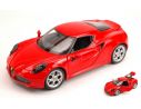 Welly WE0335 ALFA ROMEO 4C 2013 RED 1:24 Modellino