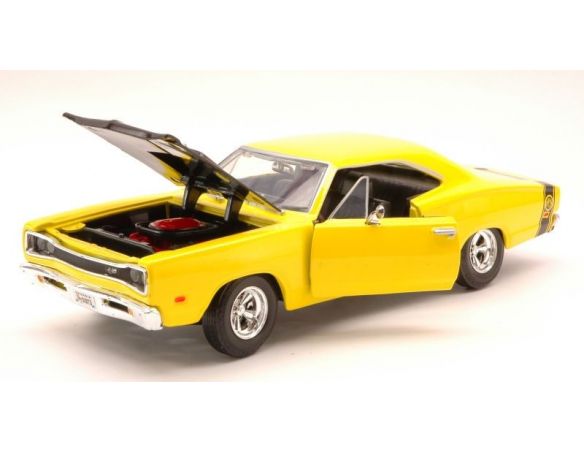 Motormax MTM73315YL DODGE CORONET SUPERBEE 1969 YELLOW 1:24 Modellino