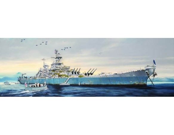 Trumpeter TP3705 NAVE USS MISSOURI BB-63 (FIRMA RESA GIAPPONE) KIT 1:200 Modellino