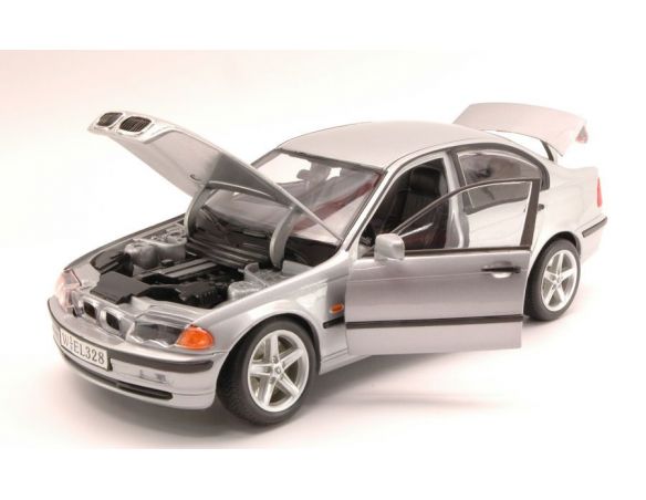 Welly WE9833 BMW 328 I 1998 SILVER 1:18 Modellino