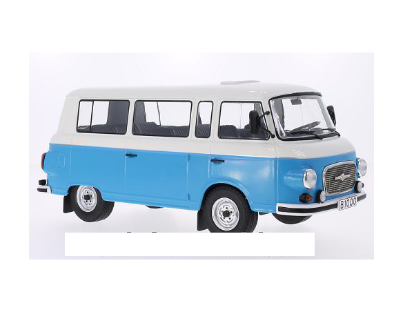 Mac Due MCG18007 BARKAS B 1000 MINI BUS 1956 BLUE/WHITE 1:18 Modellino