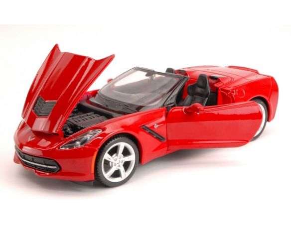 Maisto MI31501R CORVETTE STINGRAY COUPE' 2014 RED 1:24 Modellino