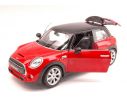 Welly WE8050R NEW MINI HATCH 2014 RED W/BLACK ROOF 1:18 Modellino