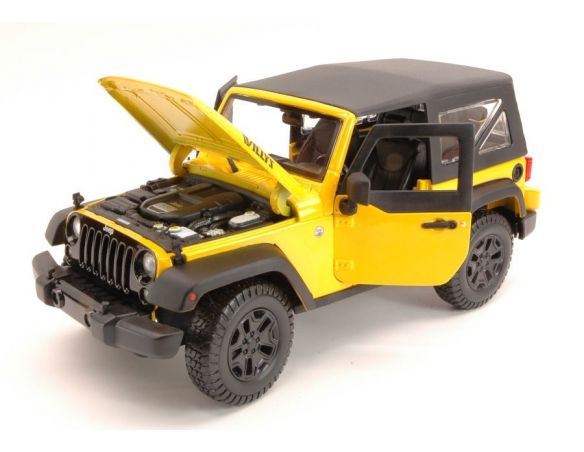 Maisto MI31676Y JEEP WRANGLER 2014 YELLOW 1:18 Modellino