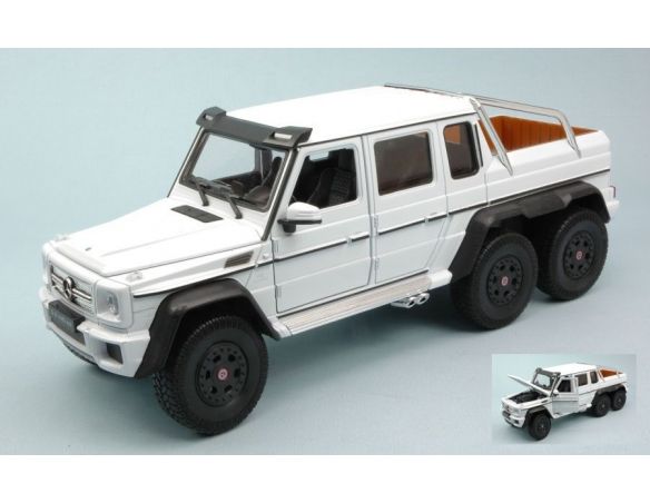 Welly WE4061W MERCEDES AMG G63 6x6 2014 WHITE 1:24 Modellino