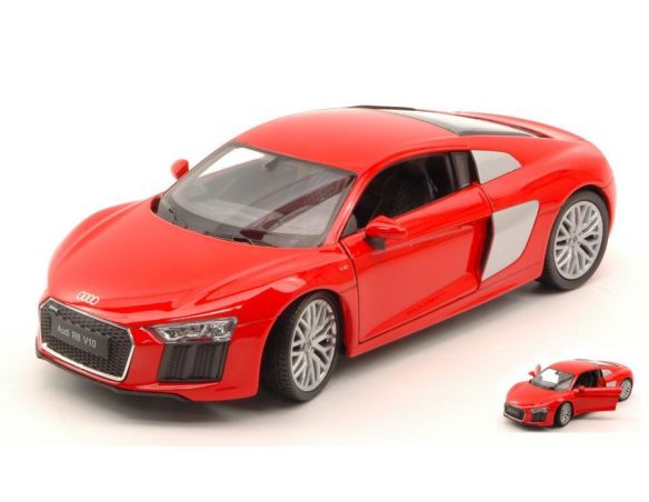 Welly WE24065R AUDI R8 V10 2016 RED 1:24 Modellino