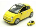 New Ray NY71013Y FIAT NUOVA 500 2007 GIALLA 1:24 Modellino