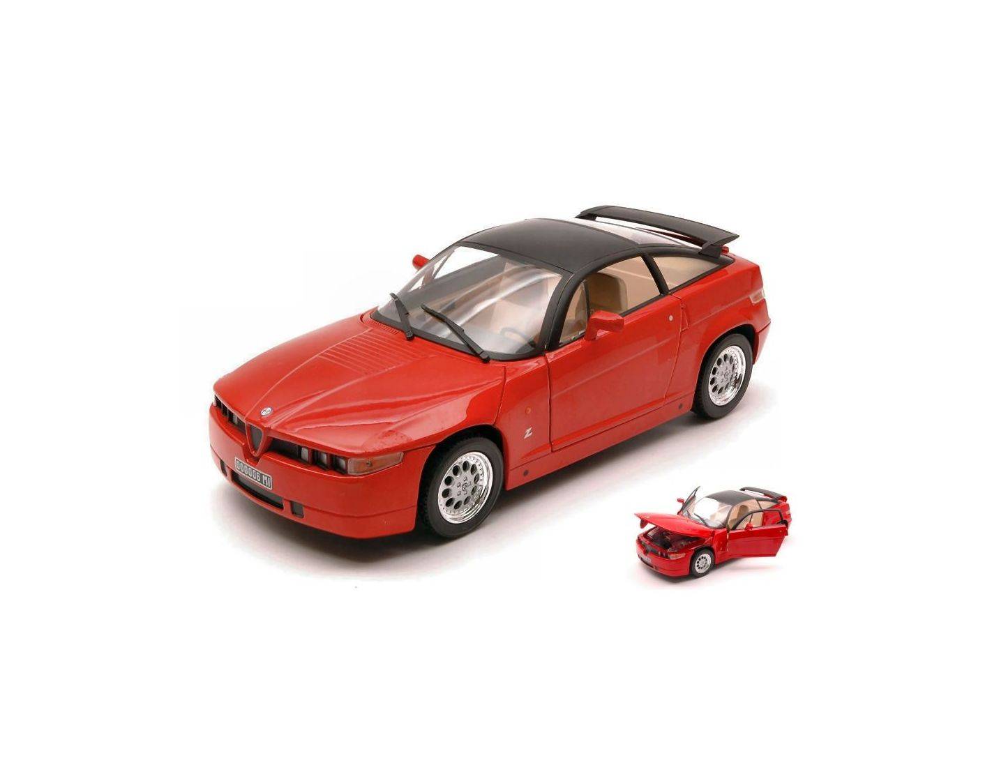 nostalgie nt065 alfa romeo sz 1989 red 124 modellino