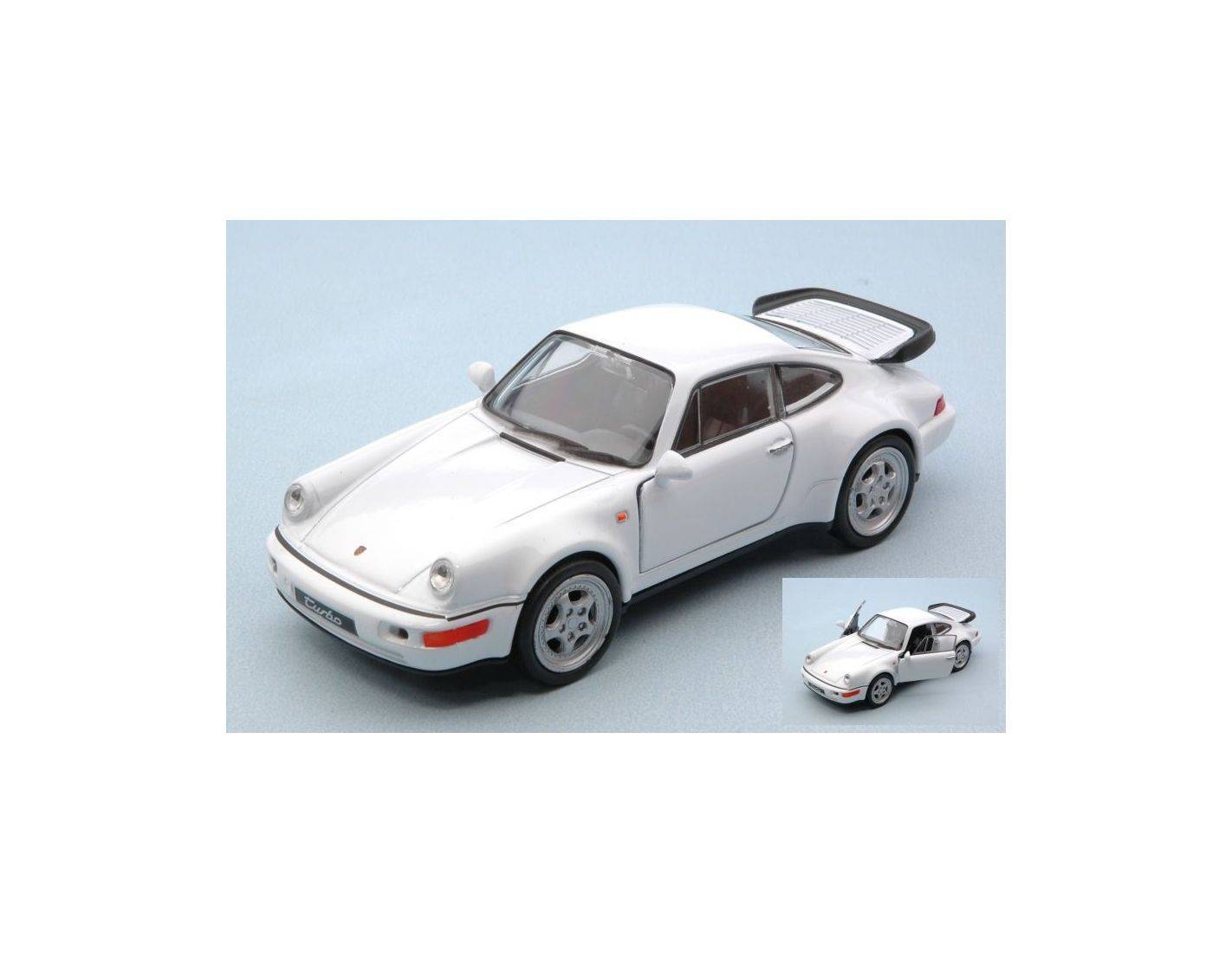 welly we43611w porsche 964 turbo white cm 11 modellino