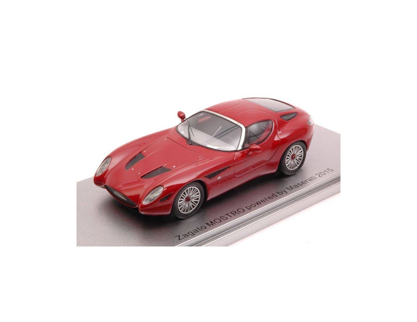 Kess Model KS43044001 ZAGATO MOSTRO RACING POWERED BY MASERATI 2015 RED  LIM.250 1:43 Modellino