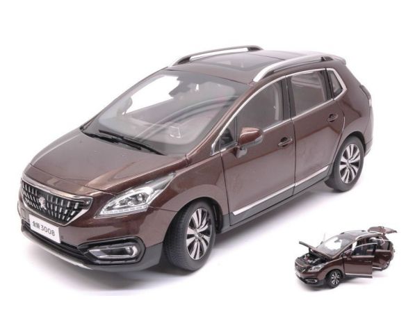 Paudi Model PD2371BR PEUGEOT 3008 2016 METALLIC BROWN 1:18 Modellino