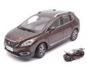 Paudi Model PD2371BR PEUGEOT 3008 2016 METALLIC BROWN 1:18 Modellino