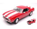 Welly WE12553R CHEVROLET CAMARO Z28 1968 RED W/WHITE STRIPES 1:18 Modellino