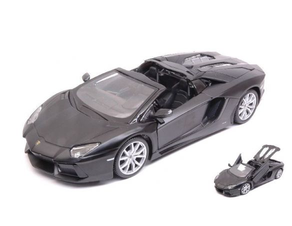 Maisto MI31504BK LAMBORGHINI AVENTADOR LP 700-4 ROADSTER 2012 BLACK 1:24 Modellino