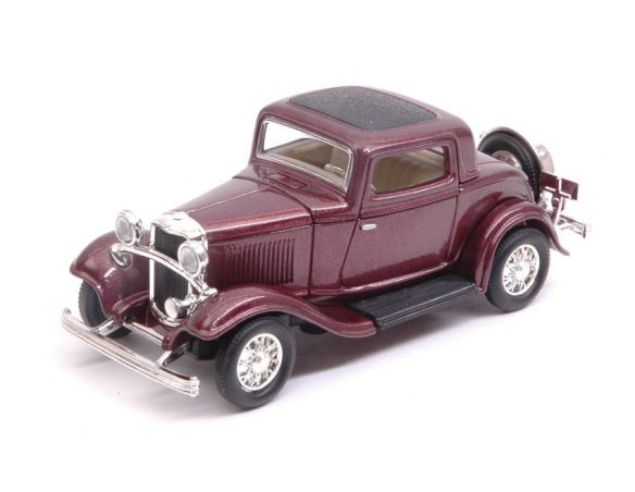 LUCKY DIE CAST LDC94231BG FORD 3-WINDOW COUPE  1932 BURGUNDY 1:43 Modellino