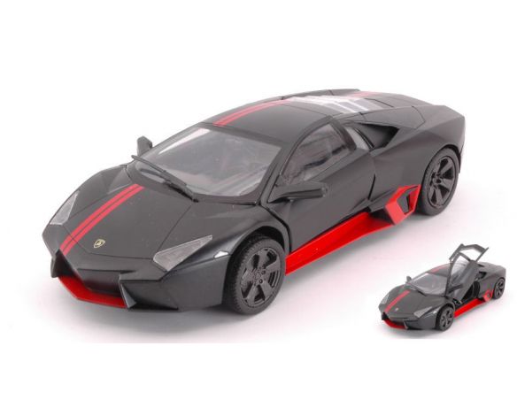 Motormax MTM79509MBK LAMBORGHINI REVENTON 2012 MATT BLACK 1:24 Modellino