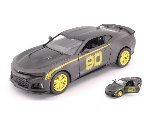 Motormax MTM79510MBK CHEVROLET CAMARO ZL1 2017 N.90 MATT BLACK 1:24 Modellino