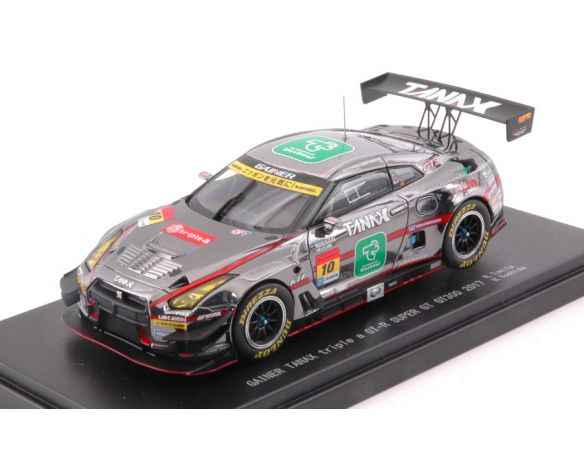 Ebbro EB45526 NISSAN GT-R N.10 18th SUPER GT300 2017 R.TOMITA-H.YOSHIDA 1:43 Modellino