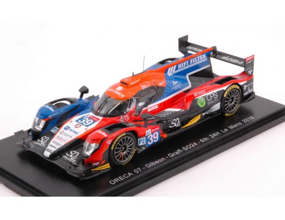 Spark Model S7024 ORECA 07 - GIBSON N.38 10th LM 2018 H.P.TUNG-S.RICHELMI-G.AUBRY 1:43 Modellino